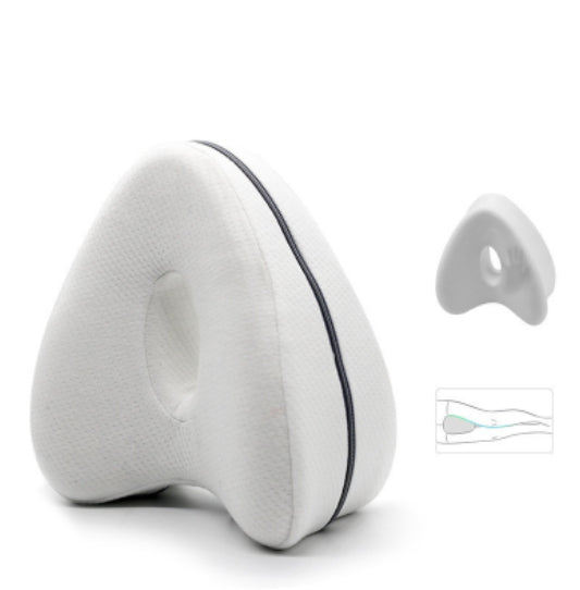 Almohada de espuma viscoelástica para piernas en forma de corazón