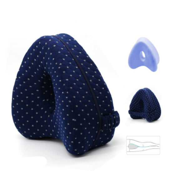 Almohada de espuma viscoelástica para piernas en forma de corazón